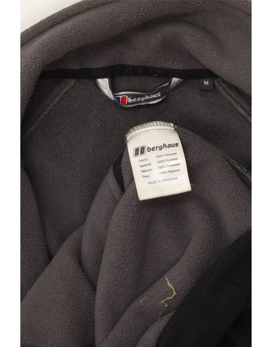 Мужская флисовая куртка Berghaus среднего размера, черная, полиэстер