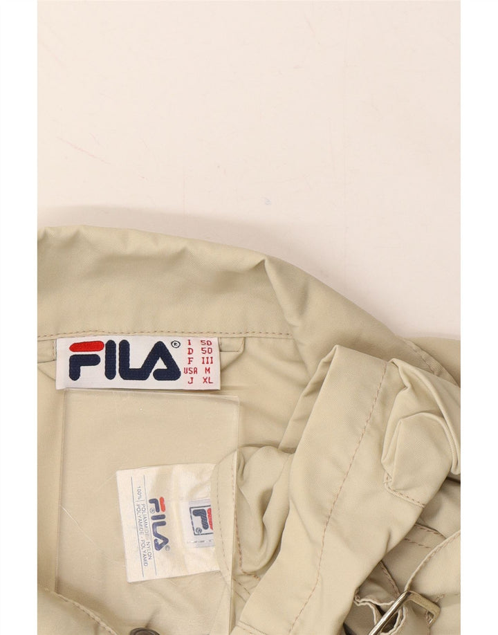 FILA Mens Utility Jacket IT 50 Large Beige Polyamide Vintage Fila and Second-Hand Fila from Messina Hembry 