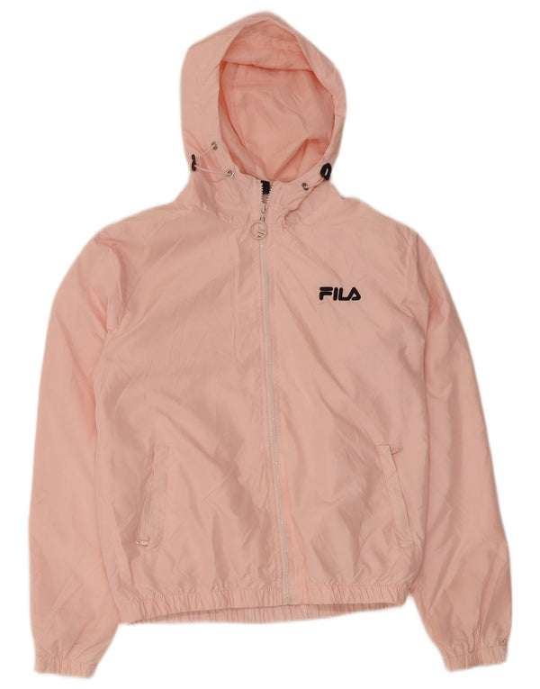 Fila Женская оверсайз-дождевик с капюшоном UK 6 XS Розовый Полиэстер
