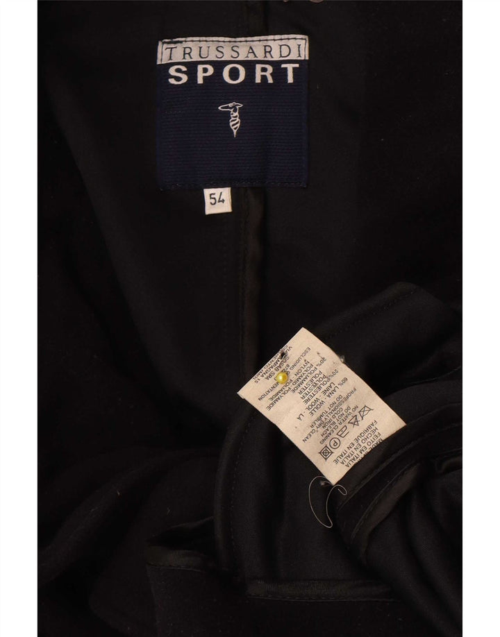 Мужское бушлат Trussardi IT 54 2XL Черный Шерсть