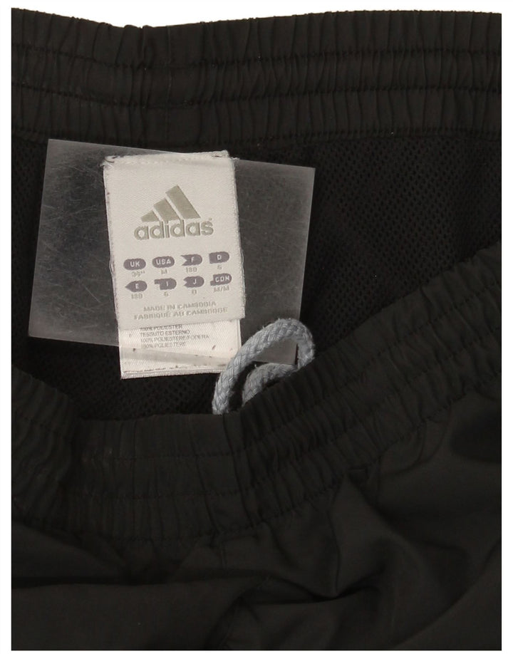 Мужские спортивные брюки Adidas, большие черные из полиэстера