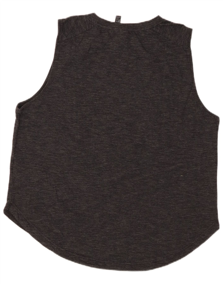 Женский жилет с рисунком ADIDAS UK 16/18, большой серый в крапинку