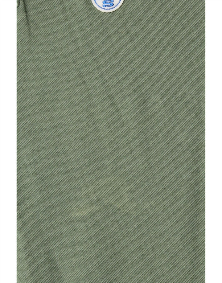 Мужская рубашка поло North Sails, хлопок среднего зеленого цвета