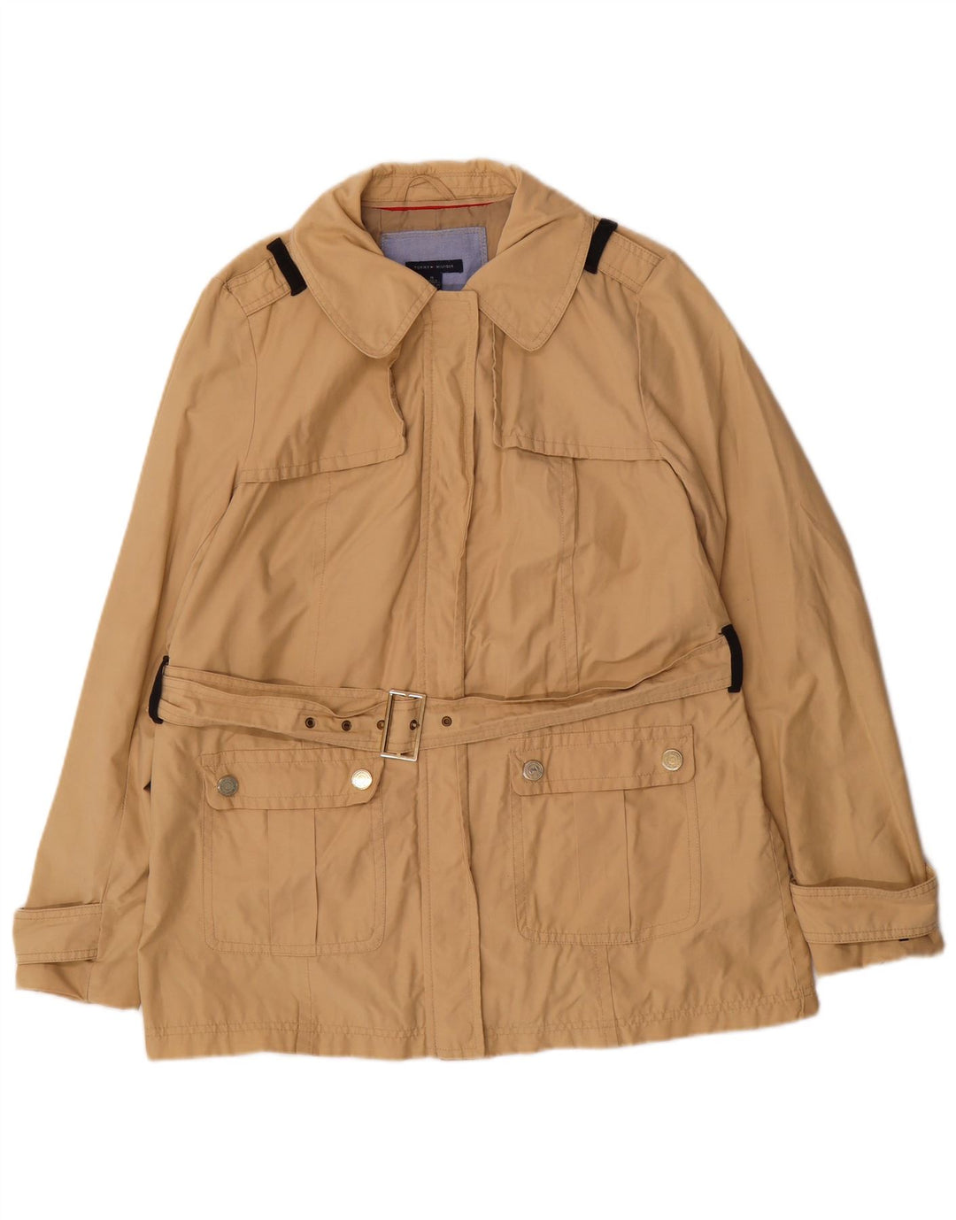 Женский тренч Tommy Hilfiger UK 14, средний бежевый, хлопок