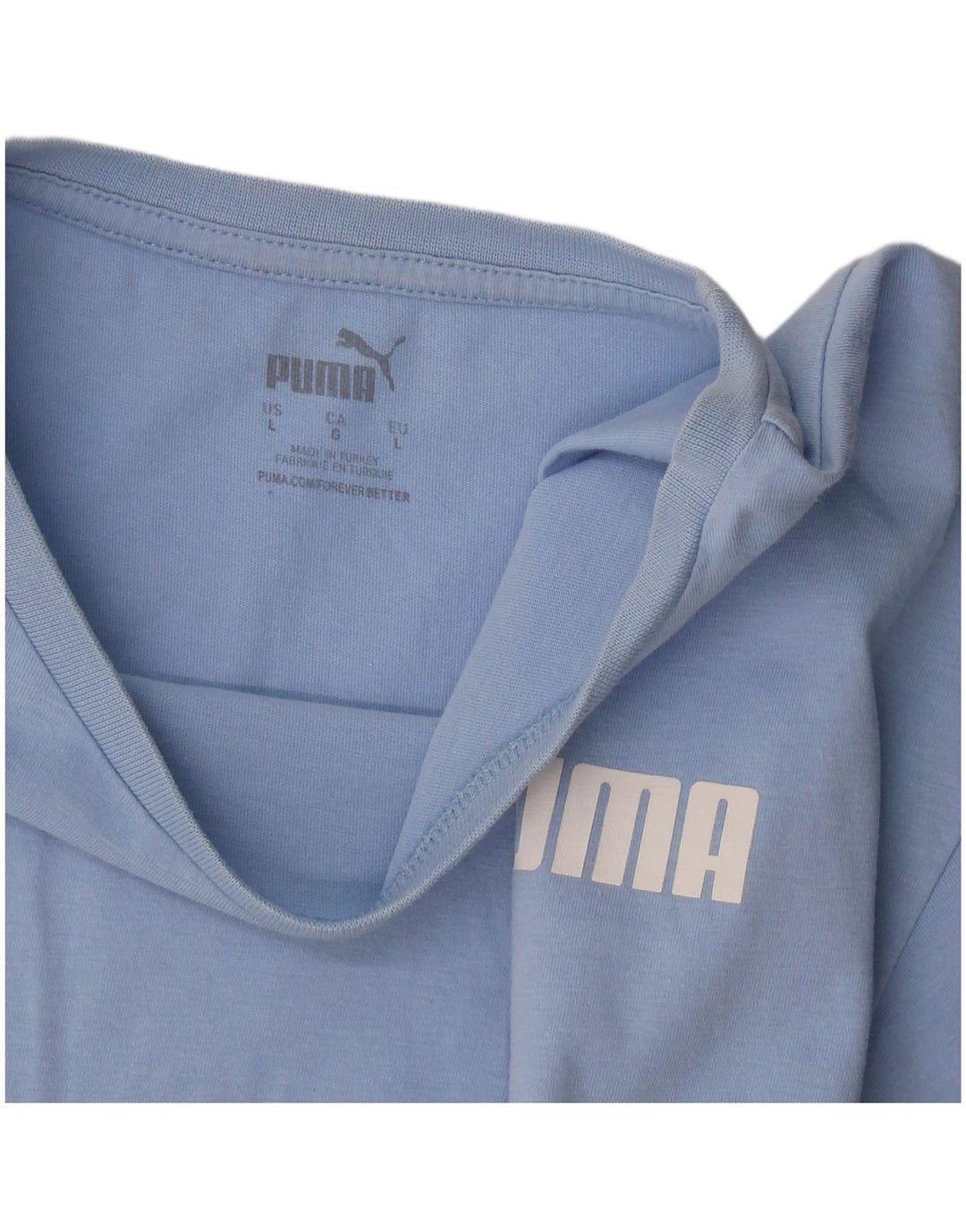 Женская укороченная футболка Puma UK 16, большая синяя