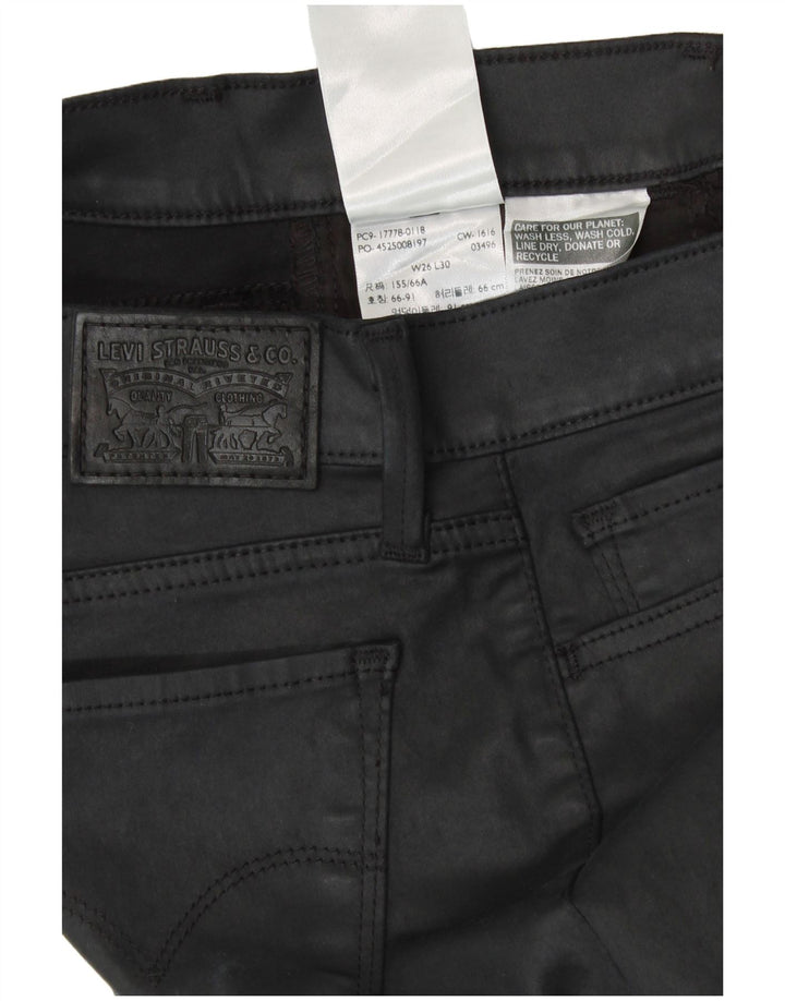 Женские повседневные узкие брюки Levi's W26 L30 черные