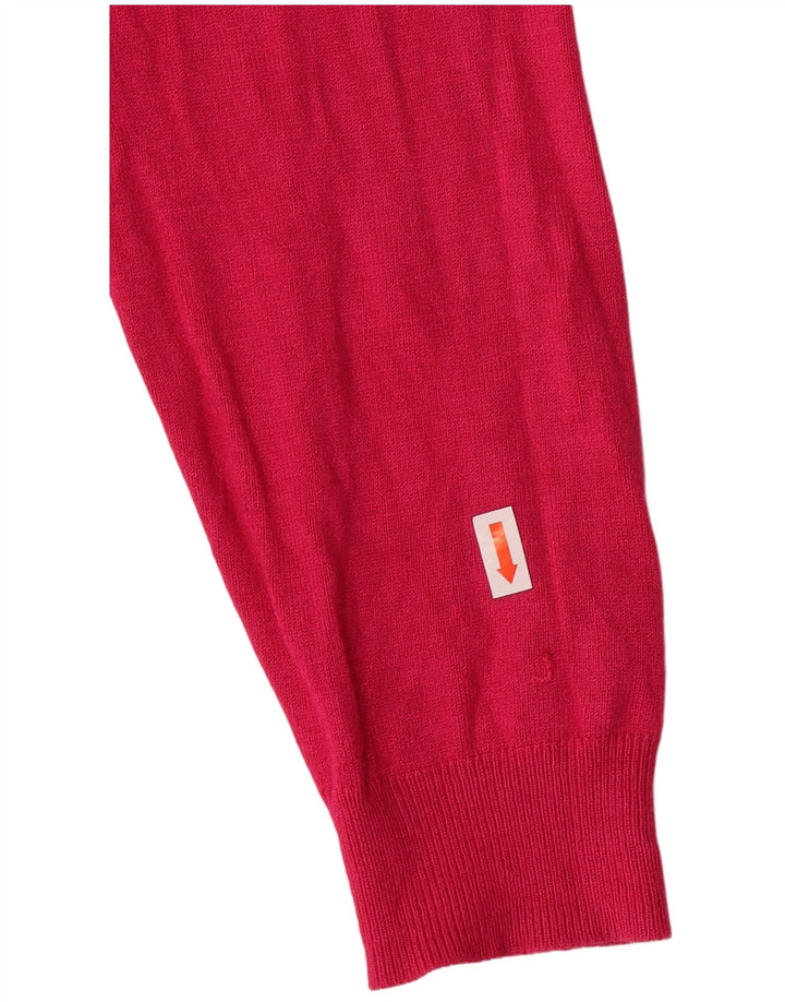 Женский кардиган Marks & Spencer, Великобритания 14, средний розовый, вискозный, классический