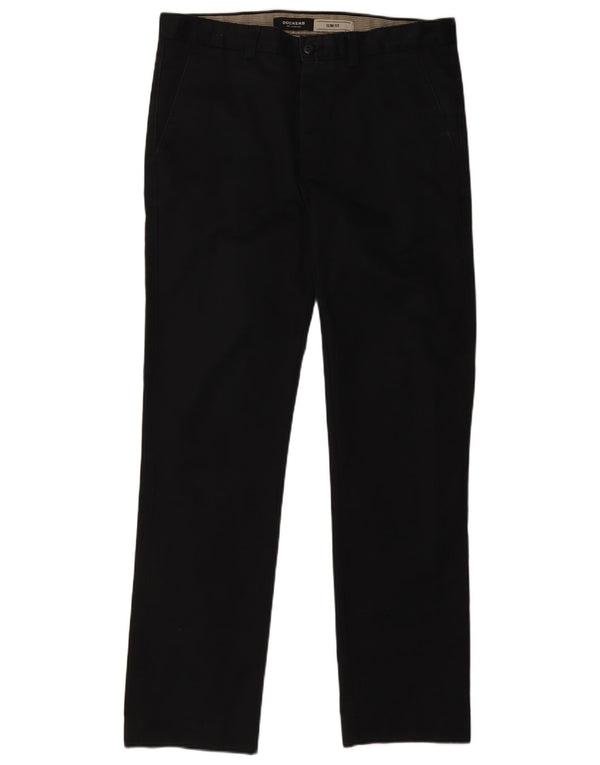 Мужские брюки-чиносы Dockers Slim Fit W36 L34, черный хлопок