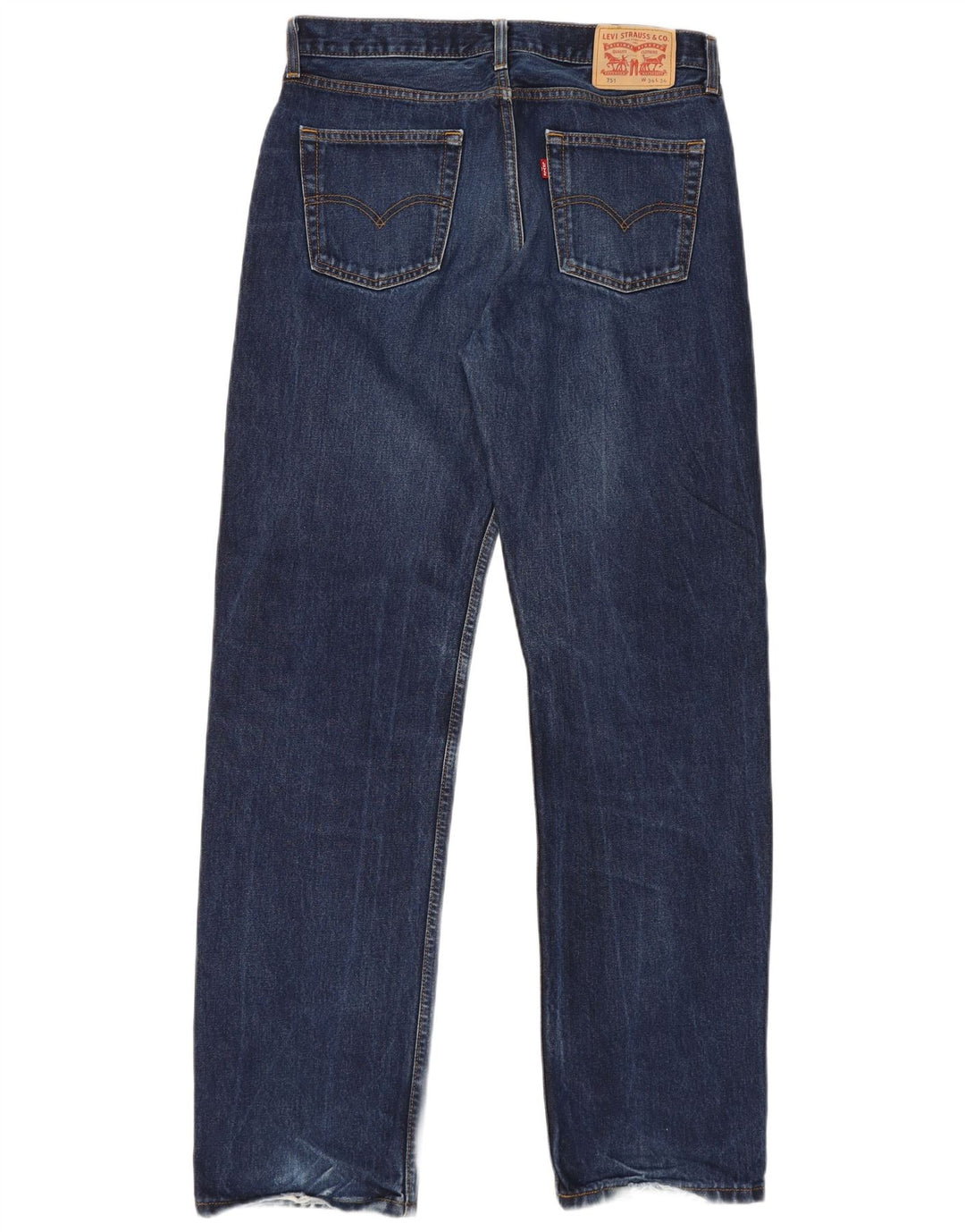 Мужские прямые джинсы Levi's 751 W34 L34 темно-синие, хлопок