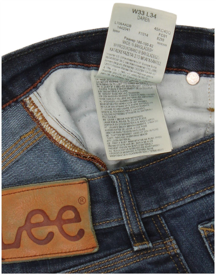 Мужские джинсы Lee Daren Slim W33 L31, синий хлопок