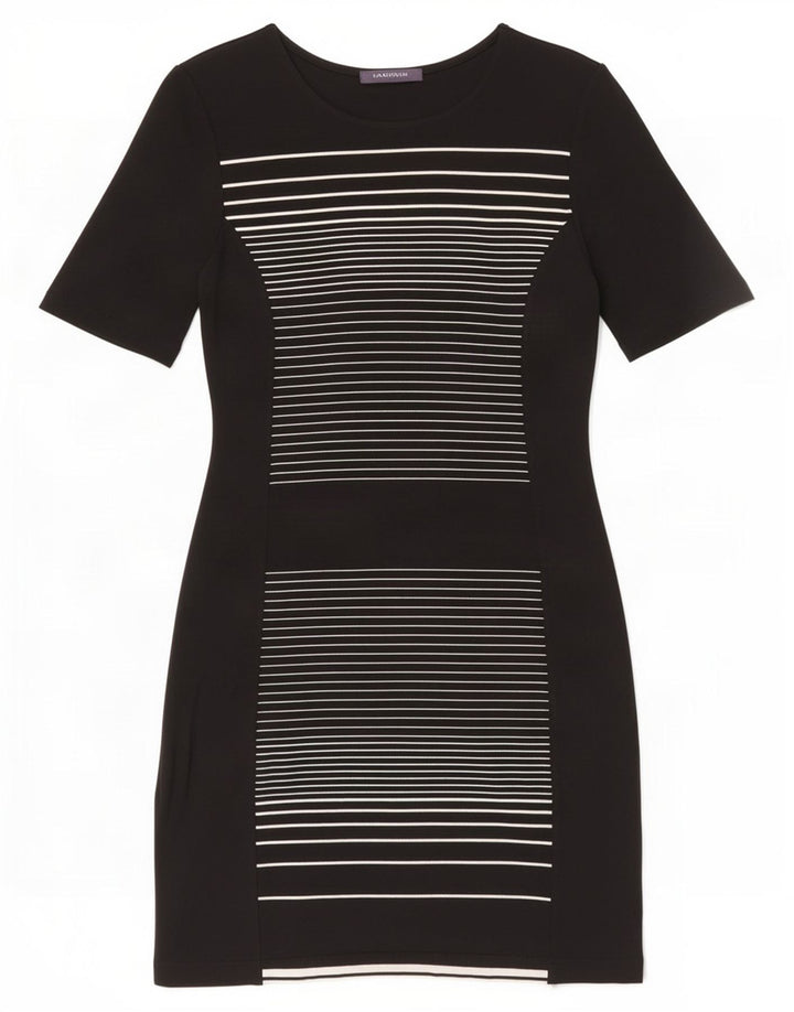 Женское платье-футляр Marks & Spencer UK 14, средний черный в полоску
