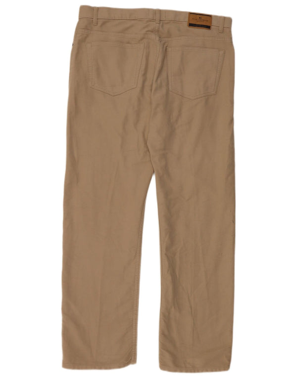 Мужские прямые повседневные брюки Marks & Spencer Blue Harbour W36 L31 бежевые