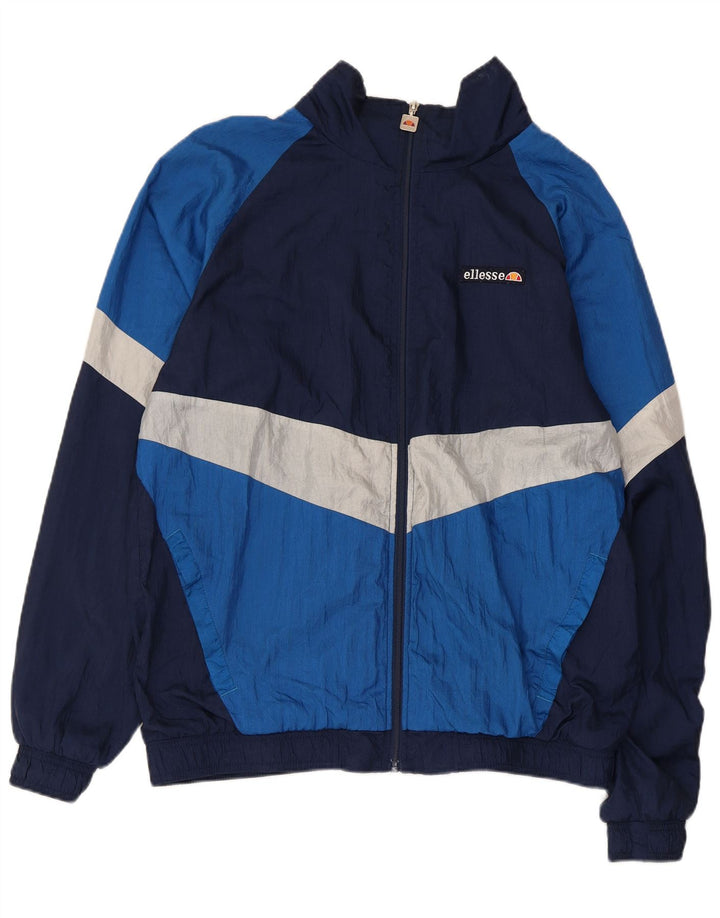 Мужская спортивная куртка Ellesse XL, синяя, полиэстер с цветными блоками