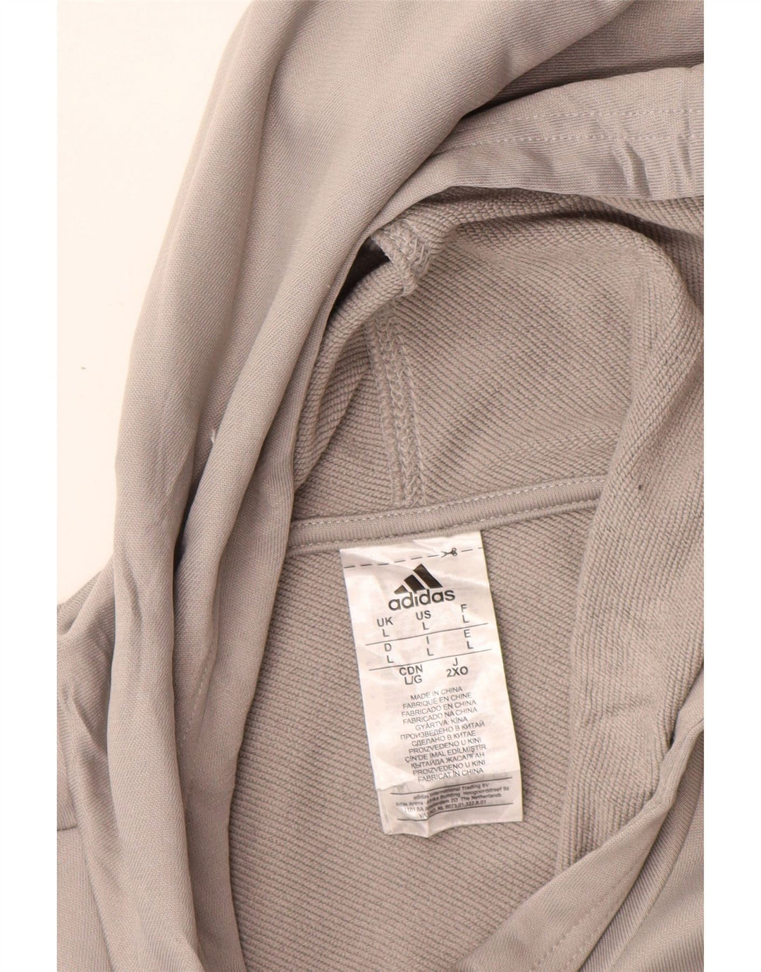 Мужская спортивная куртка Adidas, большая серая полиэстер