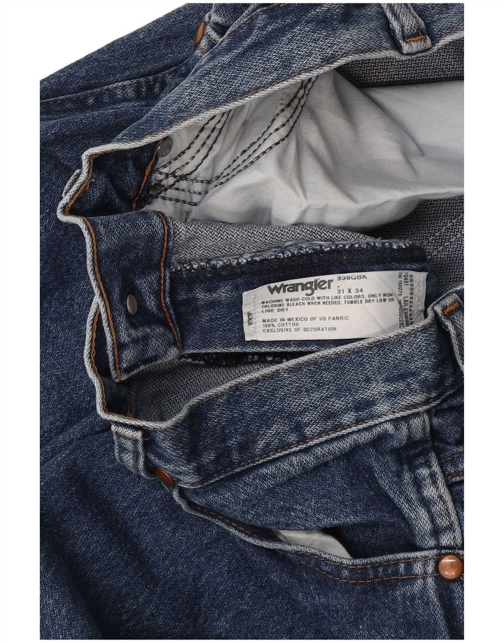 Мужские прямые джинсы Wrangler W31 L34 синие, хлопок
