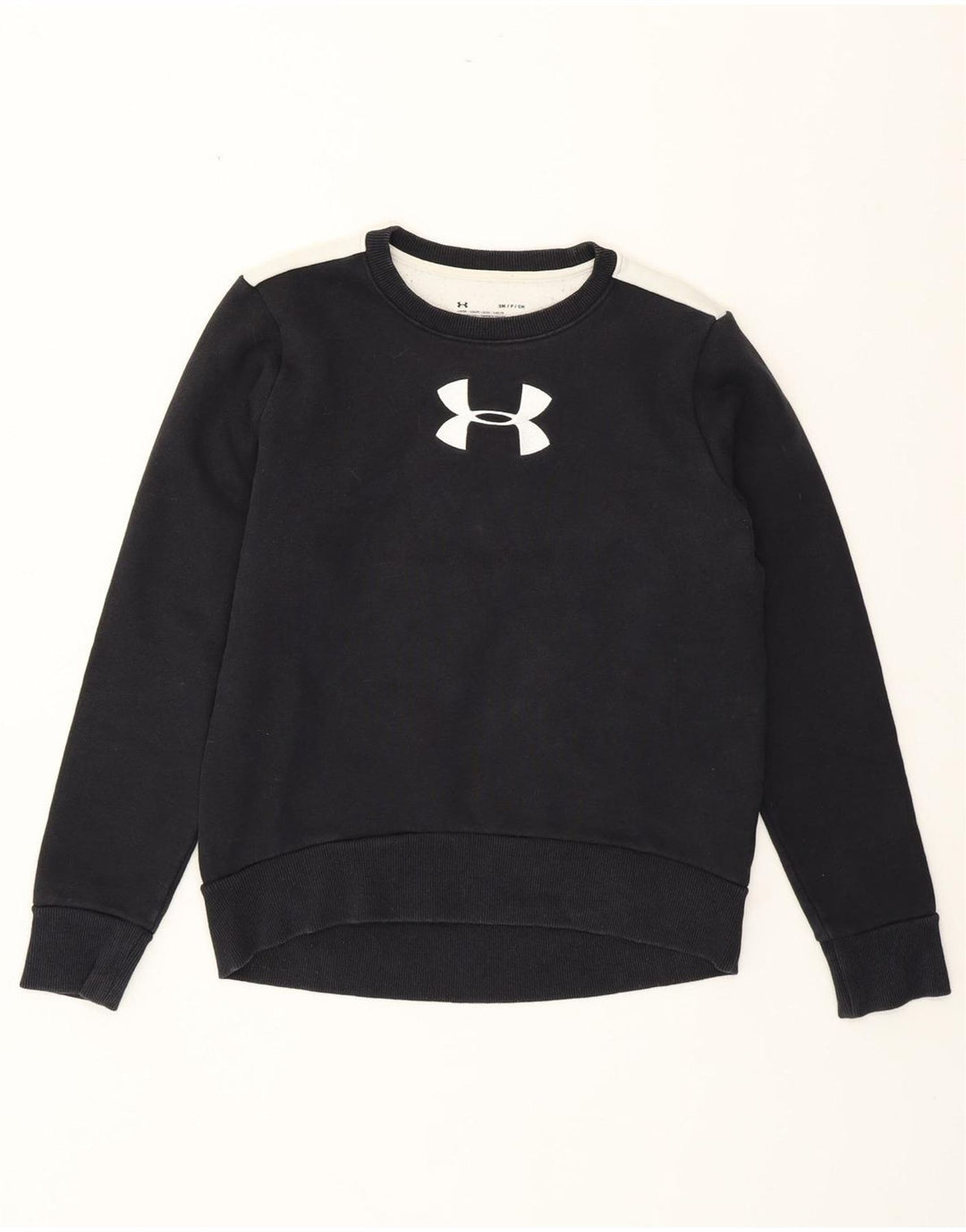 Женский свитер-свитшот UNDER ARMOR UK 10, маленький черный с цветными блоками