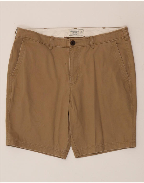 Мужские шорты чинос Abercrombie & Fitch W36, большие, бежевые, хлопок