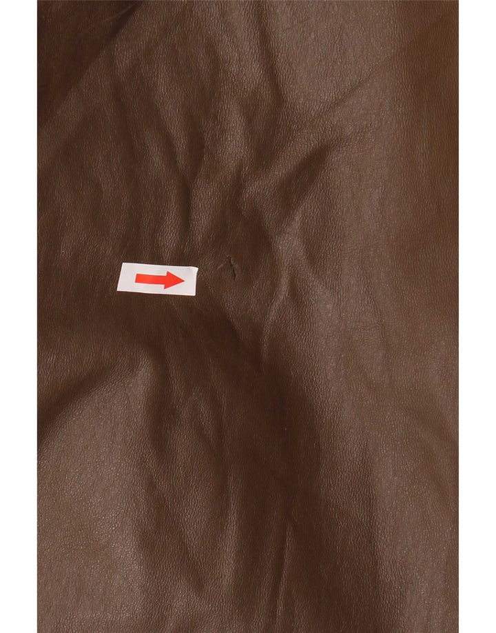 Винтажная мужская кожаная куртка IT 56 3XL Коричневая