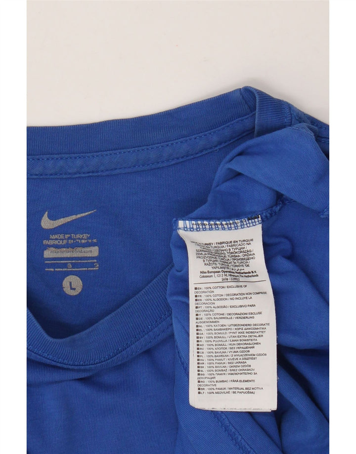 Мужская футболка Nike HELLAS VERONA, большой синий хлопок