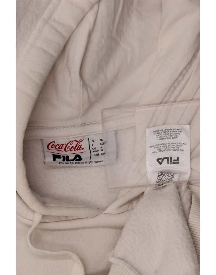 Мужской джемпер с капюшоном Fila Coca-Cola, маленький белый