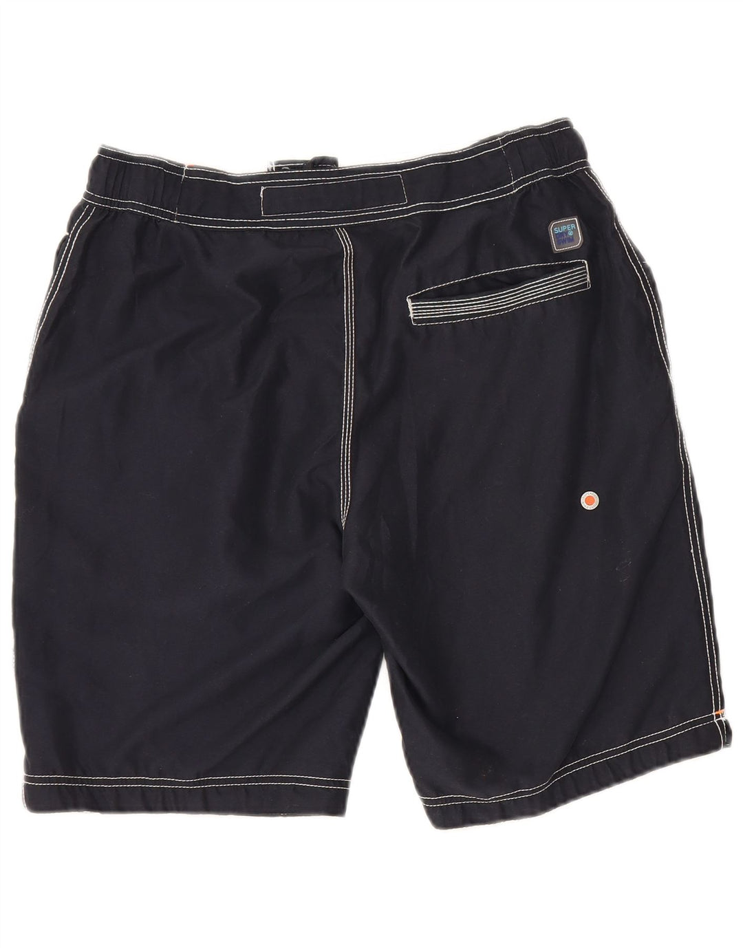 Мужские шорты для плавания Superdry Regular с графикой, большие темно-синие, полиэстер