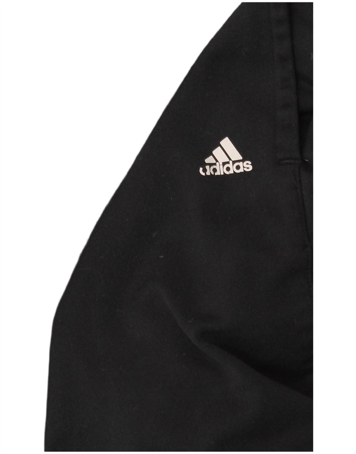 Мужские спортивные брюки Adidas, большие черные из полиэстера