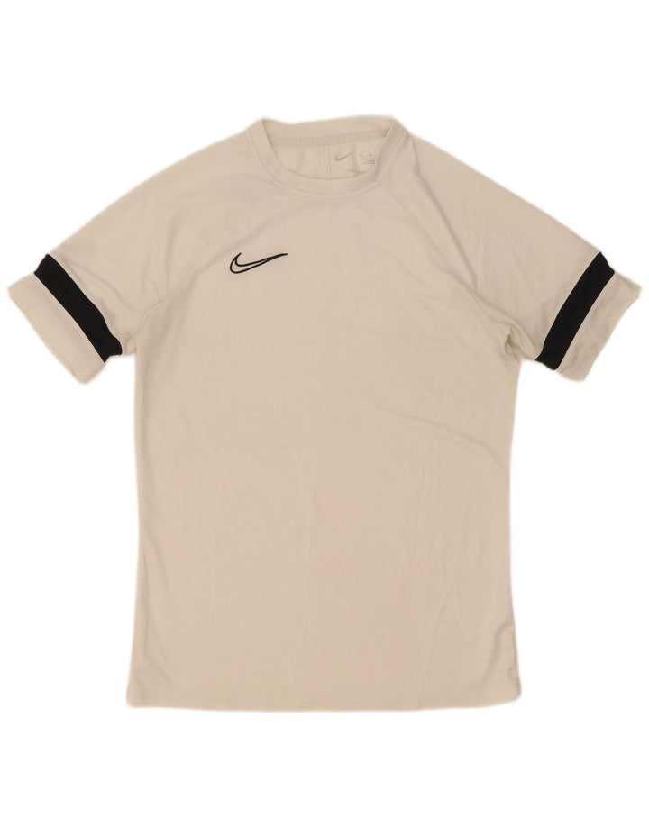 Мужская футболка Nike Dri Fit, средний белый цвет, цветной блок