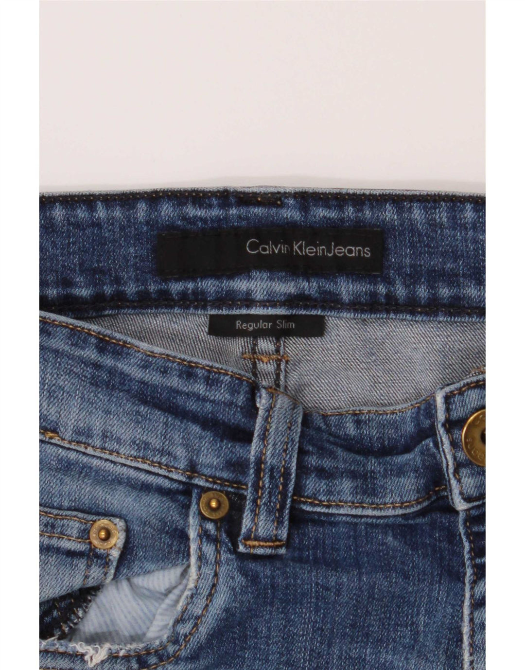 Мужские узкие джинсы Calvin Klein W34 L32 синие