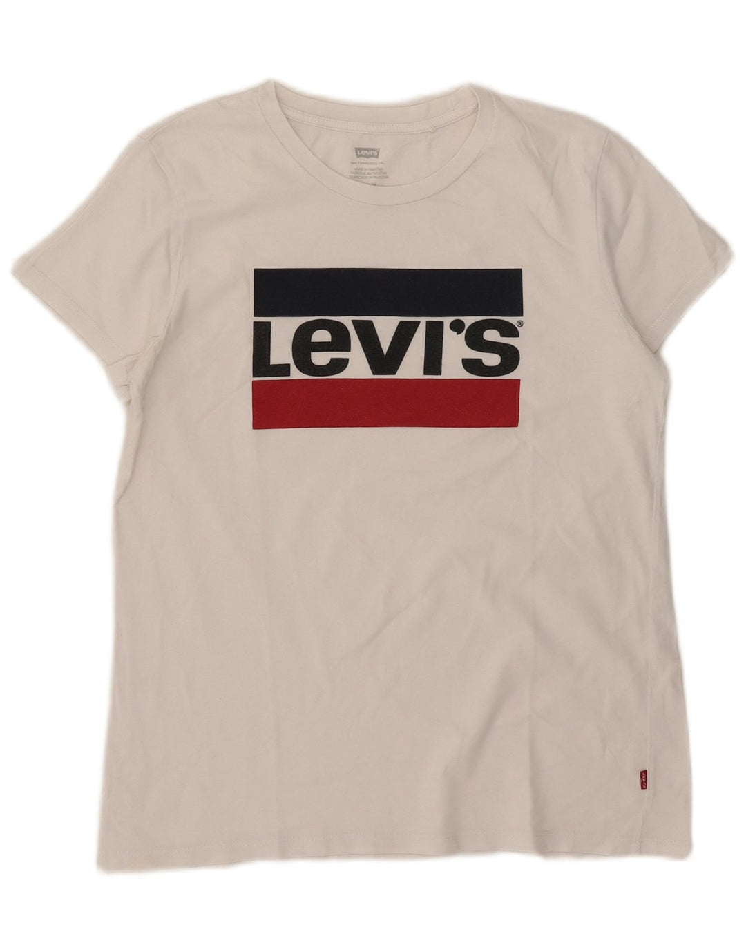 Женская футболка с рисунком Levi's Top UK 14, средний белый