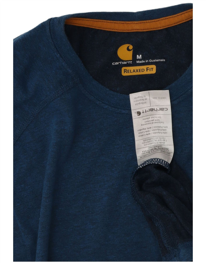 Мужская футболка свободного кроя CARHARTT, верх из полиэстера среднего размера, синий
