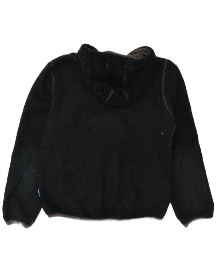 K-WAY Womens Fleece Reversible Jacket UK 16 Large Grey