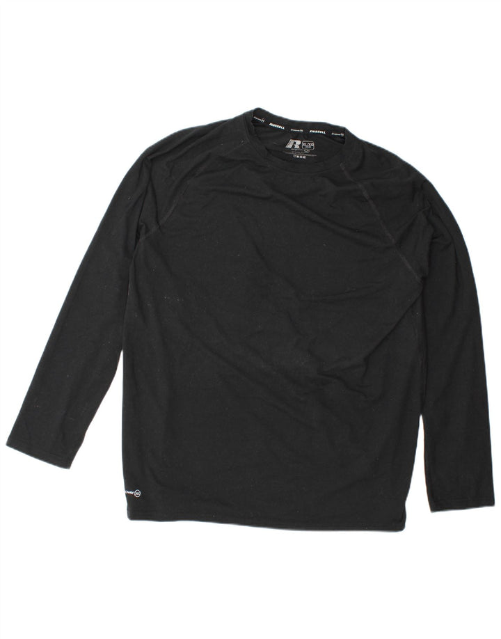 Мужская футболка RUSSELL ATHLETIC Dri-Power с длинным рукавом XL, черный полиэстер