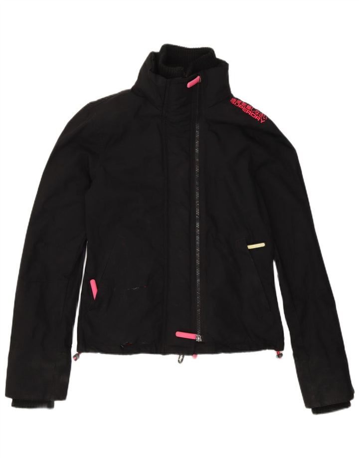 Женская ветровка Superdry The Windcheater UK 6 XS, черный нейлон