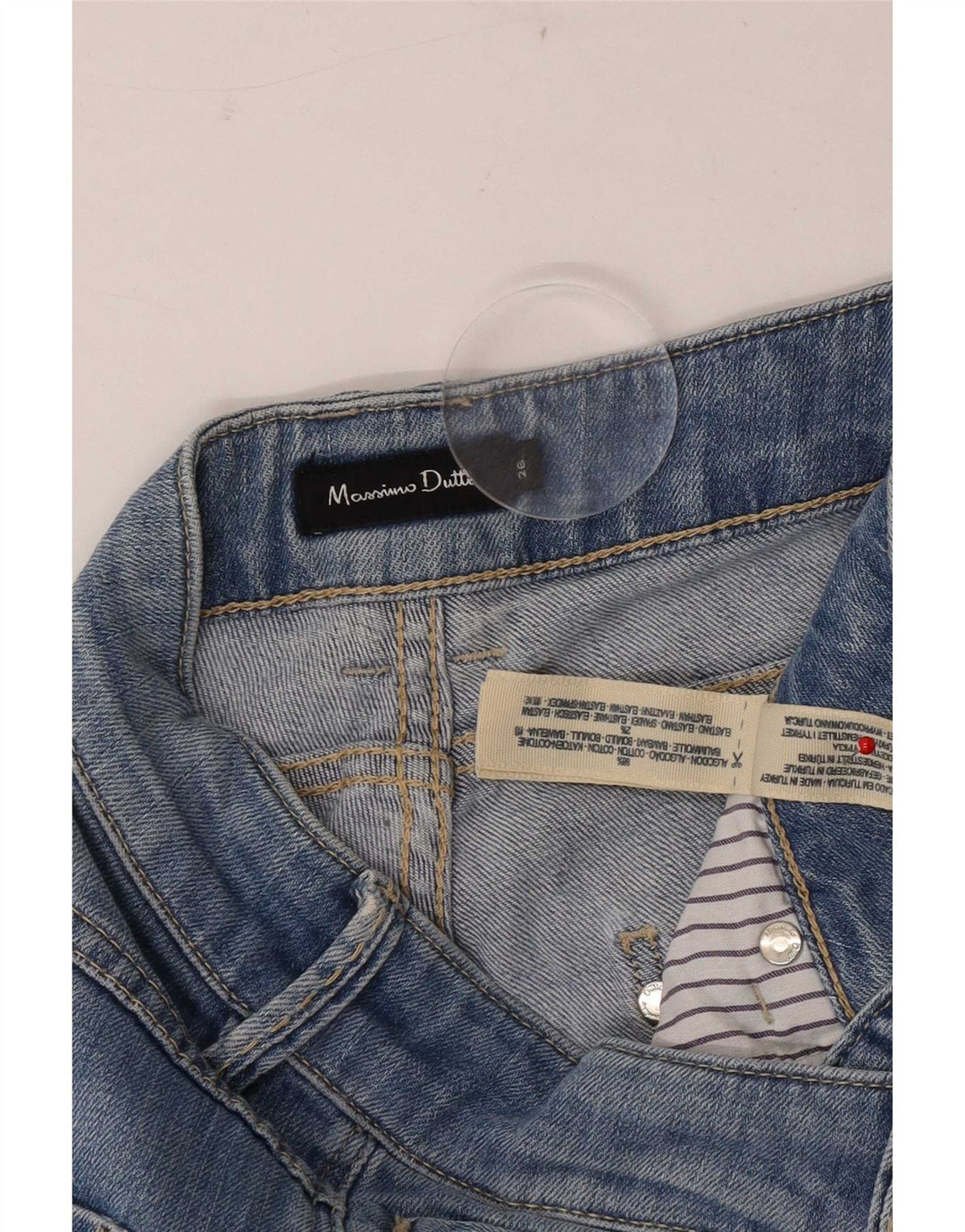 Женские узкие джинсы Massimo Dutti W26 L32, синий хлопок