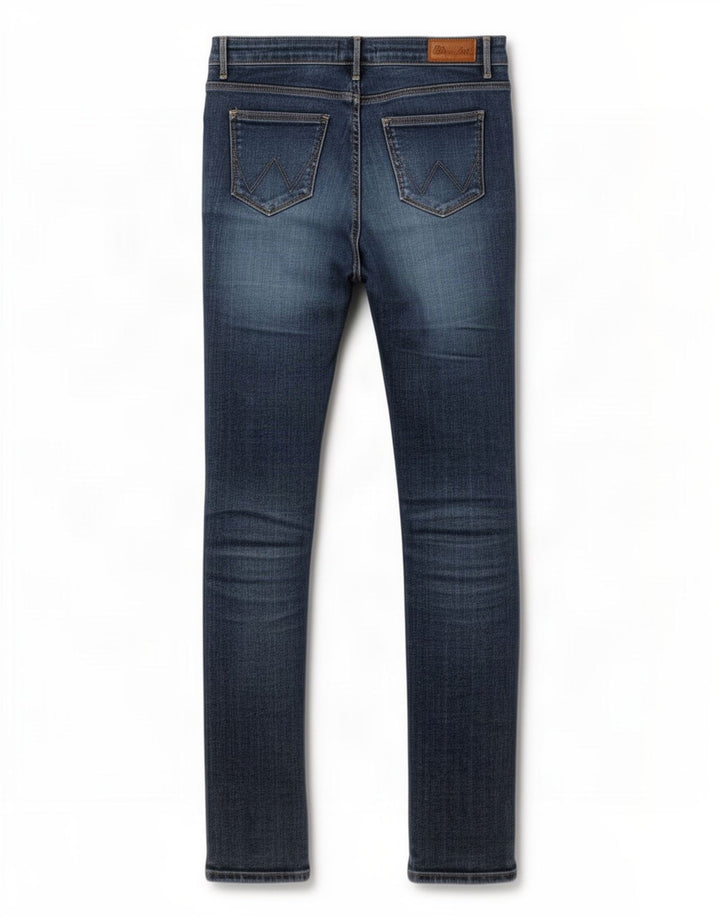 Женские узкие джинсы Wrangler W26 L32 синие, хлопок
