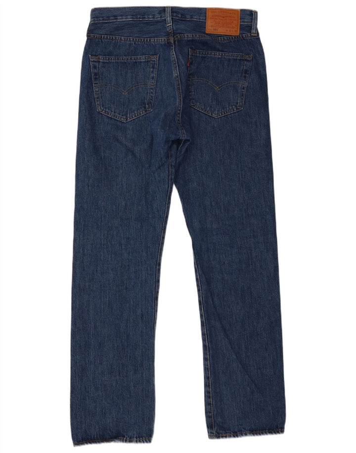 Мужские прямые джинсы Levi's 501 W32 L32 синие, хлопок