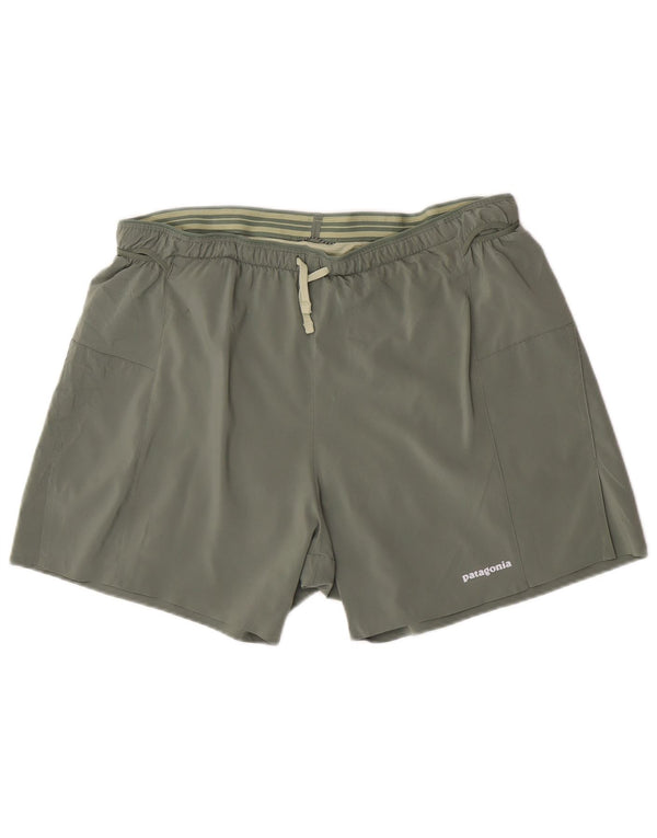 Женские спортивные шорты Patagonia UK 14, большие размеры, полиэстер цвета хаки