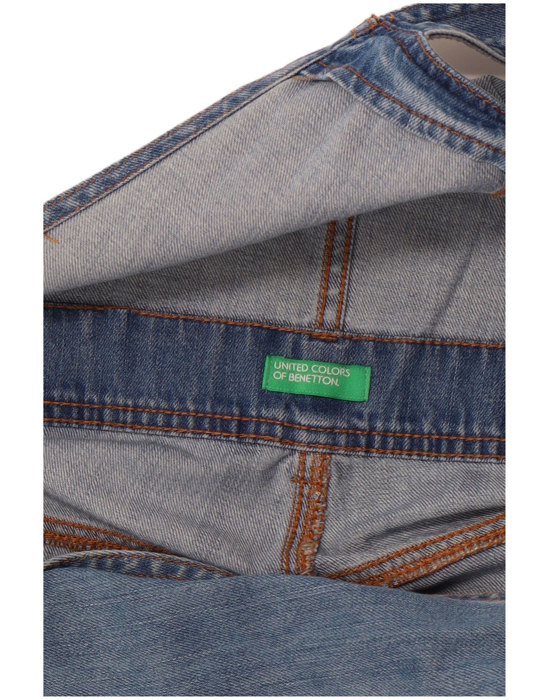 Женские потертые комбинезоны BENETTON, широкие джинсы W36 XL, синие