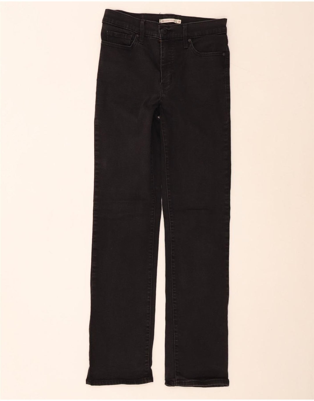 Женские прямые джинсы Levi's 314 W29 L32, черный хлопок