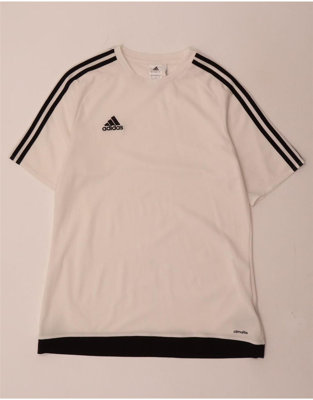 Мужская футболка Adidas Climalite, большой белый полиэстер с цветными блоками