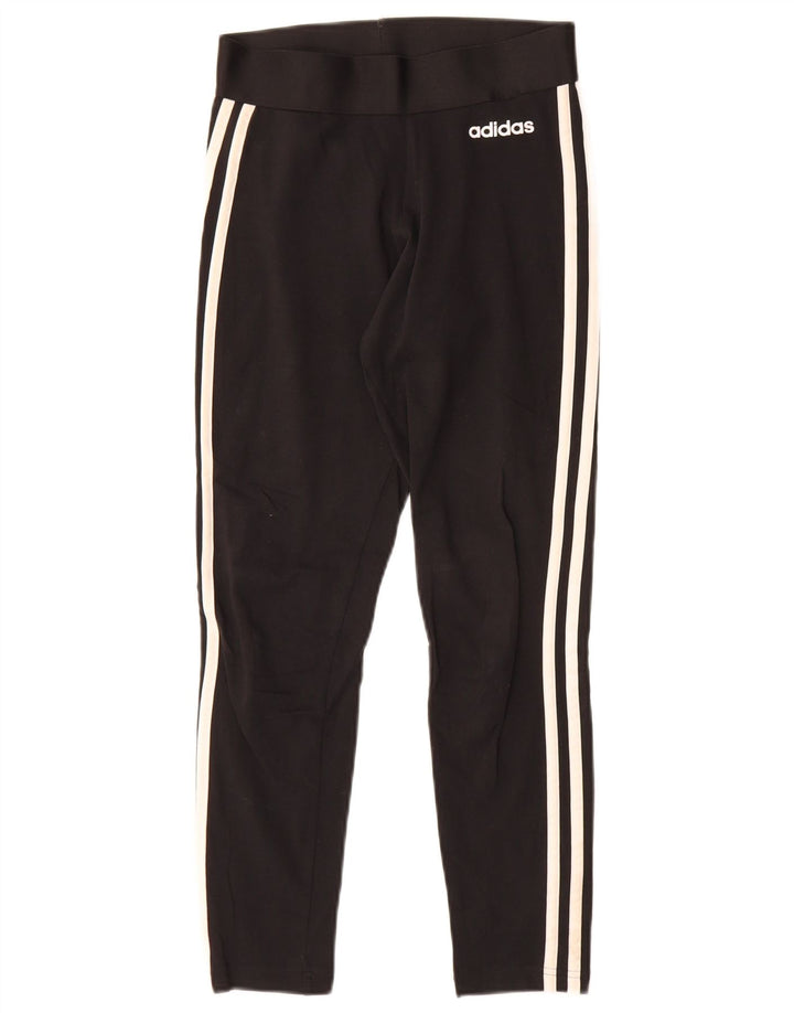 Женские леггинсы Adidas UK 4/6 XS, черный полиэстер