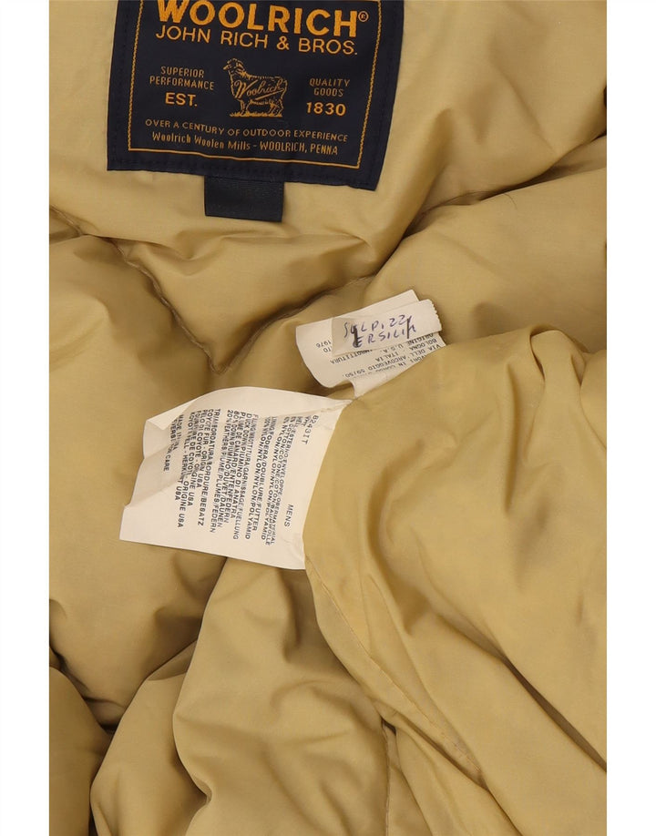Мужская утепленная куртка Woolrich с капюшоном UK 36, маленькая, белый нейлон