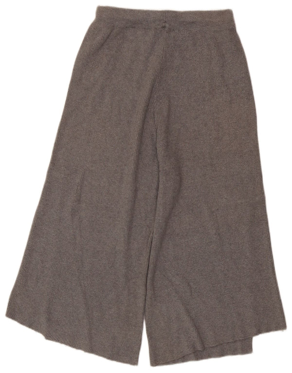 Женские трикотажные широкие брюки-капри Zara UK 8, маленькие W25 L19, серые