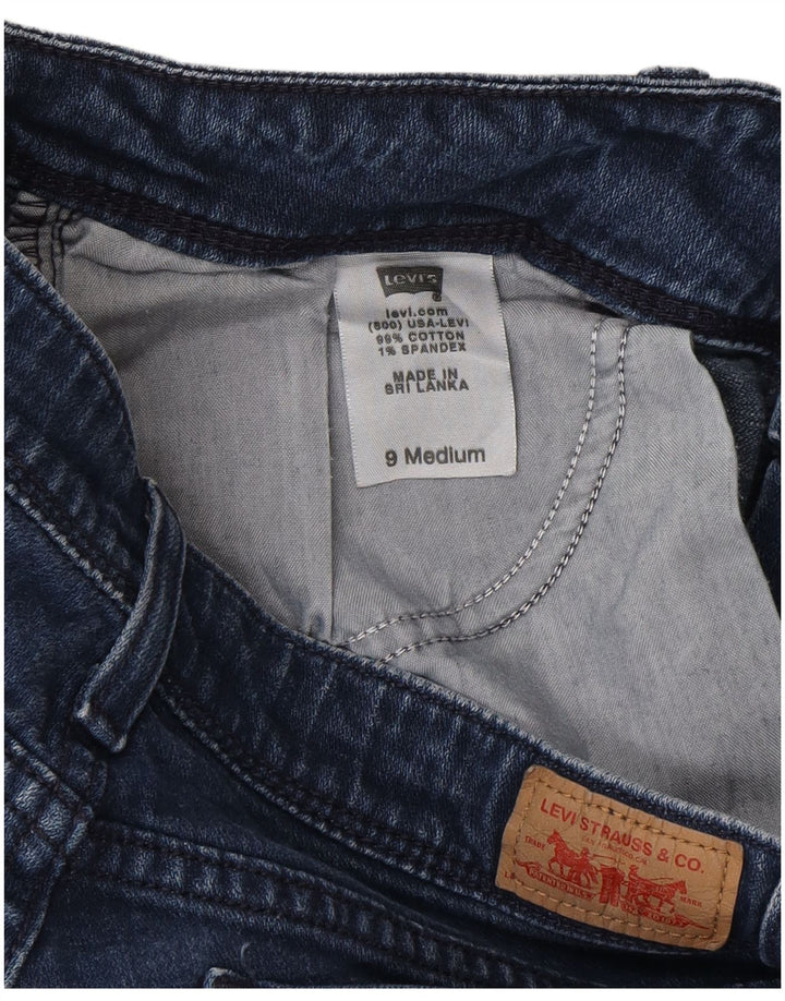 Женские джинсы скинни Levi's Too Superlow US 9, средний размер W30 L30, синий хлопок