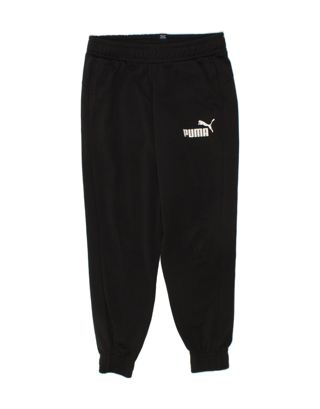 PUMA Boys Tracksuit Trousers Joggers 7-8 Years Small Black Vintage Puma and Second-Hand Puma from Messina Hembry 