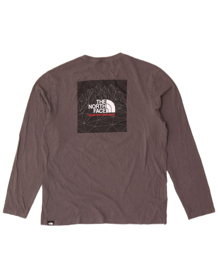 Мужской топ с длинным рукавом The North Face, средний серый