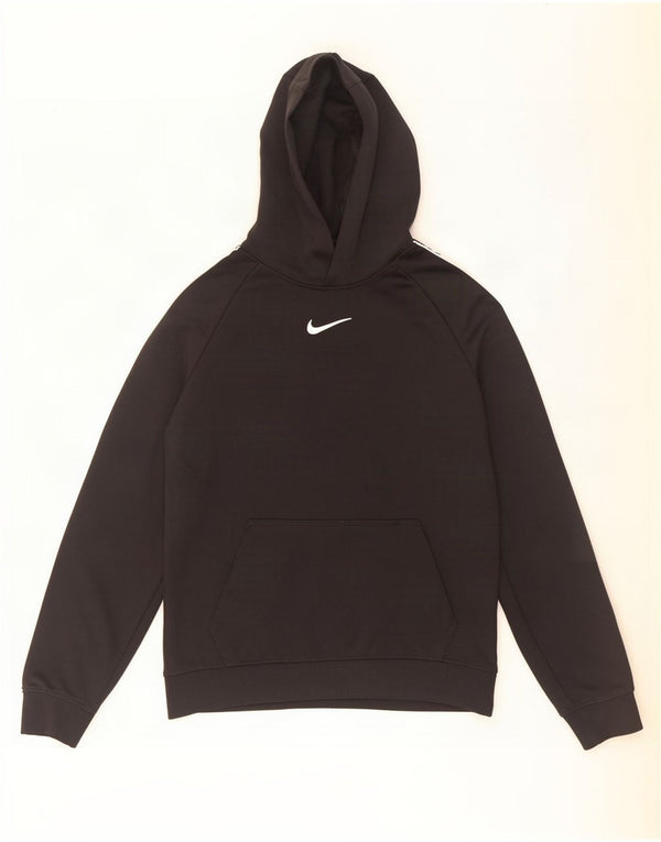 Джемпер с капюшоном Nike для мальчиков 10–11 лет, средний черный, полиэстер
