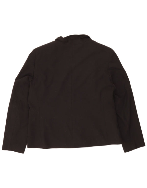 Женский пиджак стандартного кроя Marks & Spencer UK 18 XL, черный полиэстер