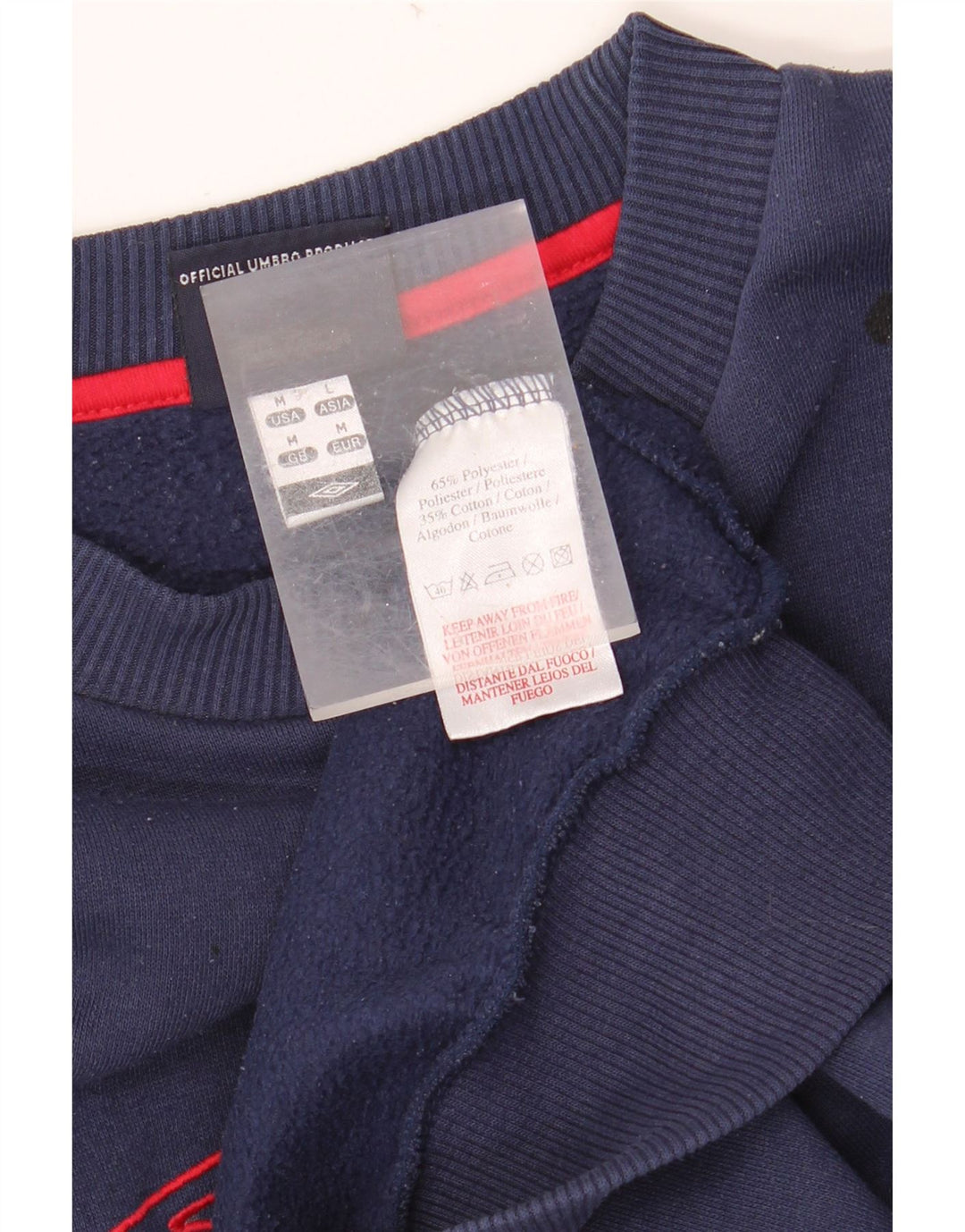 Женский свитер с рисунком UMBRO UK 14, средний темно-синий, полиэстер