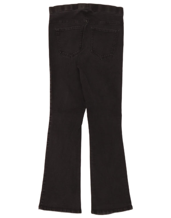 Женские расклешенные джинсы джеггинсы Marks & Spencer UK 12, средние W30 L30, черные